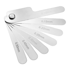 1Pc Silver Dental Orthodontic Interproximal Enamel Reduction Stainless Steel Ipr Gauge Ruler 0.1-0.5 Mm, Metric and Imperial Measuring Tool, Personal Orthodontic Supplies, Health and Household Oral