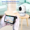 HelloBaby 5’’ Baby Monitor with 26-Hour Battery, 2 Cameras Pan-Tilt-Zoom,