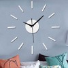 DIY Wall Clock Acrylic Silent Frameless Wall Clock for Living