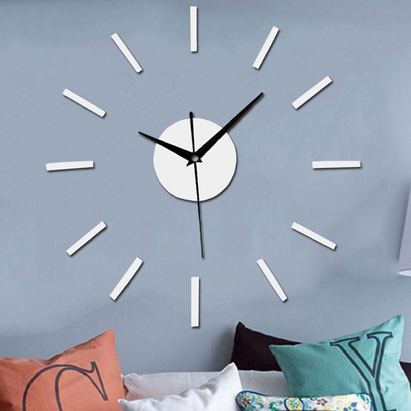 DIY Wall Clock Acrylic Silent Frameless Wall Clock for Living