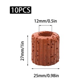 JAKOUE 10 Pack 25mm Ceramic Aquarium Plant Weights - Pre-Wrapped Cotton Anchors for Substrate Planting