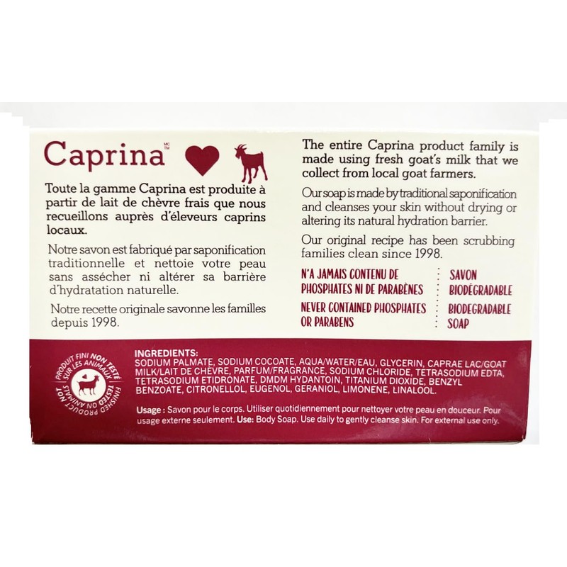 Caprina by Canus Fresh Goat's Milk Soap, Original (12 bars)