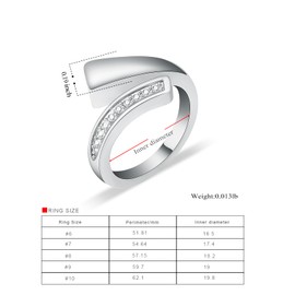 QGJNSGC Urn Ring for Ashes for Women Men Cubic Zirconia Ash Ring Memorial Cremation Jewelry Bereavement Keepsakes Gift for Loss of a Loved One (10#, Silver)