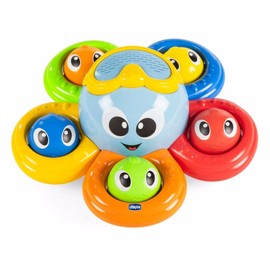 Gioco Bagno Billy il Polpo, Divertente Giocattolo per Bambini per il Bagnetto con 2 Modalità di Gioco, Multicolore, 6-36 Mesi