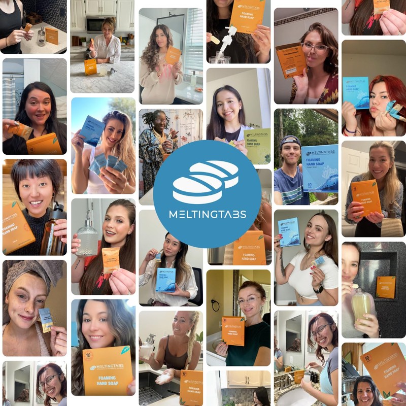 MELTINGTABS Foaming Hand Soap Refill Tablets - Ocean Scent -