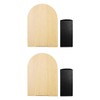 Tiardey 2 Pack Book Ends Natural Anti Slip Book Stopper,Book