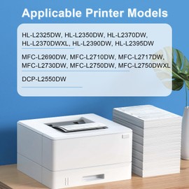 KCMYTONER Compatible Toner Cartridge and Drum Unit Replacement for Brother TN760 TN730 TN-760 Toner and DR730 Drum Work with MFC-L2710DW HL-L2350DW HL-L2390DW MFC-L2750DW Printer (3 Toner, 2 Drum)