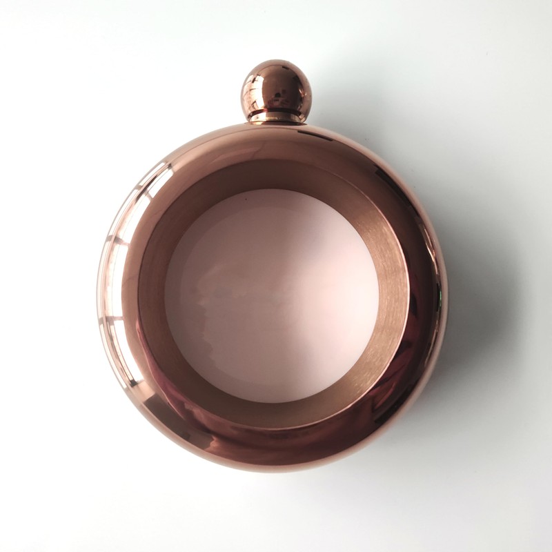 CNFLASK 3.5oz Copper Bracelet Flask 304 Stainless Steel Bangle Shaped