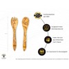SOLTAKO High-quality salad servers made of exclusive olive wood, salad