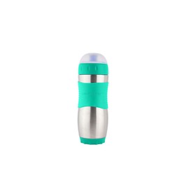 Kid Basix Safe Sporter | Lunch & Sport Stainless Steel Water Bottle | Easy Pull Spout | Mud Cap|Dishwasher Safe |Holds 16 Oz. | Sea Green