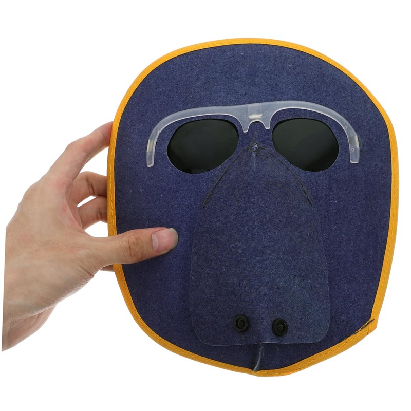 LALAFINA Welding Helmet with Adjustable Strap Cowhide Construction Stylish Design