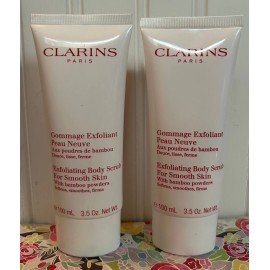 Clarins 2 CLARINS EXFOLIATING BODY SCRUB 3.5oz SEALED Softens Smoothes Firms