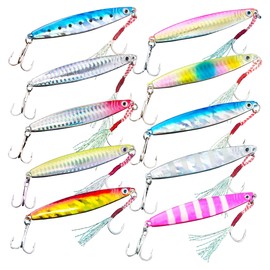 Orurdo qb100185c01n0 Metal Jig Set, 1.2 oz (30 g), 2.8 inches (7 cm), Metal Jig Set, Includes Assist Hook, Metal Jig H, Wallasa, Yellowtail, Japanese Sea Jigging, Light Shore Jigging, A+B Set