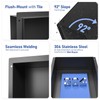 Bernkot Stainless Steel Shower Niche 24" X 12" Matte Black