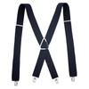 Heavy Duty Suspenders for Men – Adjustable 2-Inch Elastic X-Back