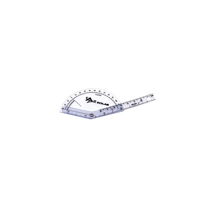 A2ZSCILAB Plastic 6" Finger Goniometer ISOM Physical Therapy Angle Protractor