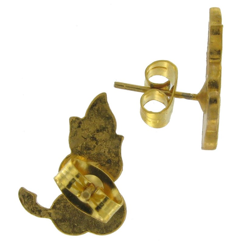 Cloisonne Enamel White Green Berries Pierced Earrings For Women Set