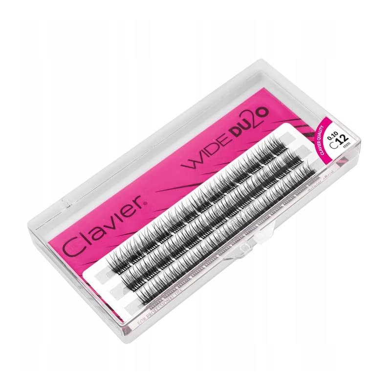 Clavier Wide Du2o False Eyelashes in Tufts, Eyelashes in a
