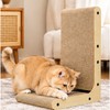 L-Shaped Cat Scratcher for Indoor Cats – Double-Tier Wood Scratching