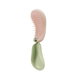 KISMETICS - Compact Foldout Brush, Gentle Detangling, Purse Size, Travel Size Hair Brush (Aqua)