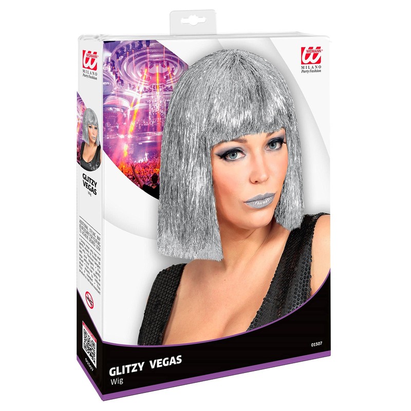 W WIDMANN MILANO Party Fashion - Women's Tinsel Wig, Bob