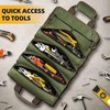 SOONHUA Tool Bag Roll Up Small Tool Box with 4