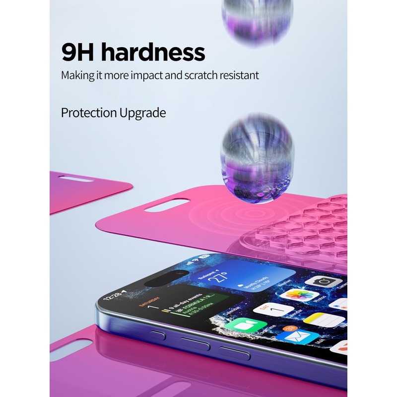PDDKISS 15 Pro Max Privacy Screen Protector Pink