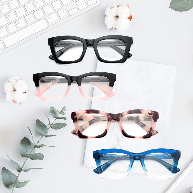 4 Pairs Anti Blue Light Reading Glasses | Oprah Style