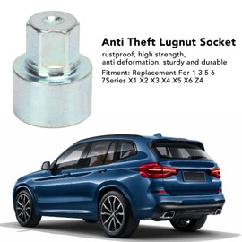 x1 Locking Wheel Nut Key, Wheel Locking Wheel Nut Removal Tool, Wheel Lock Wrench Anti-Theft Lug Nut Socket Replacement 1 3 5 6 7 Series X1 X2 X3 X4 X5 X6 Z4 (042)