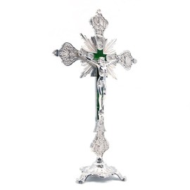 CENPEK Religious Gifts Jesus Christ on Cross Statue Tabletop Crucifix Cross Home Décor
