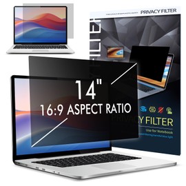 LAMA 14 Inch Laptop Privacy Screen Protector, WxH: 310mm x 174mm, 16:9, Universal Privacy Screen Filter, Privacy Protection, Anti Blue Light, Anti Glare, Anti-UV