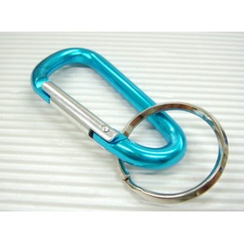 Carabiner Key Holder 60 mm [Blue Pack of 2]