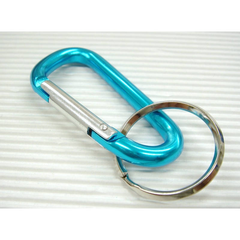 Carabiner Key Holder 60 mm [Blue Pack of 2]