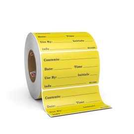 Dissolvable Food Labels for Glass, Plastic Metal, Wood - Washes Off No Residue - Food Prep and Rotation, Canning, Commercial Use and More! USA Made (2 Pack)