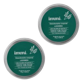 2 Desodorante Natural Ecologico Hombre Mujer Immi Grande 75g