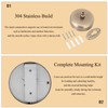 Retractable Clothes Line 9.2 FT Adjustable Brass Laundry Line Wall