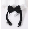 Dog Bow Tie Collar, Dog Collar with Bowtie Soft Velvet