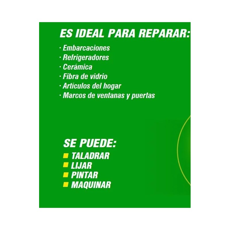 Epóxico Blanco Soldadura Al Frío Epoxi 44ml Pegatanke Acero