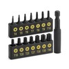 Bates Torx Bit Set, 15 Pieces T4-T40, Tamper Proof Security