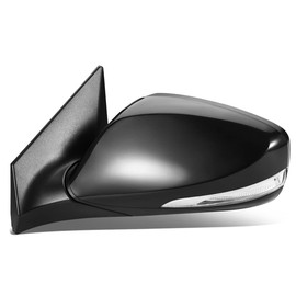 Auto Dynasty HY1320216 Factory Style Driver Left Side Mirror - Manual Folding | Power Adjust | Heated Glass | Turn Signal | Blind Spot Glass - Compatible with Elantra 14-16, Paint to Match