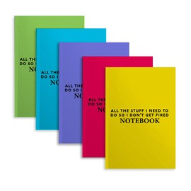 GHUSDFM 5 PCS Notebook Journal, Notebooks for Work, Note Taking Writing Funny Office Accessories Gag Gifts for Boss Manager Leader Graduation Retirement Boss Day Birthday 5.7 x 8.3 Inches 40 Sheets