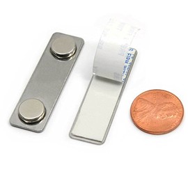 Set of 100 - CMS Magnetics Name Badge Magnets Made of Neodymium Magnets BM-2MAG-1