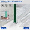 Bathroom Shower Glass Door Bottom Seal Strips, Length 36 Inch