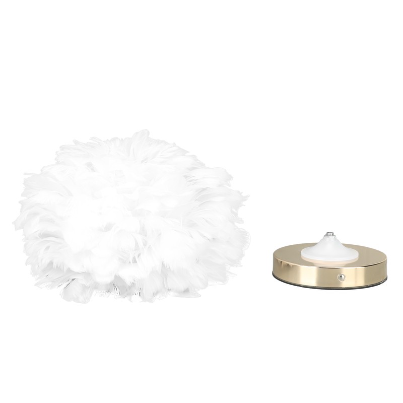 Feather Table Lamp USB Type C 5V Touch Control Stepless