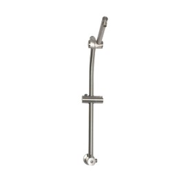 Westbrass SB1520-07 Drill-Free 21" Adjustable Height Shower Head and Handheld Sprayer Slide Extension Bar with Diverter, Satin Nickel