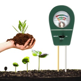 DELAESI Soil Tester Moisture Meter Plants 3 in 1 PH Meter Soil Moisture Meter Plants Soil Meter for Moisture Fertility and PH