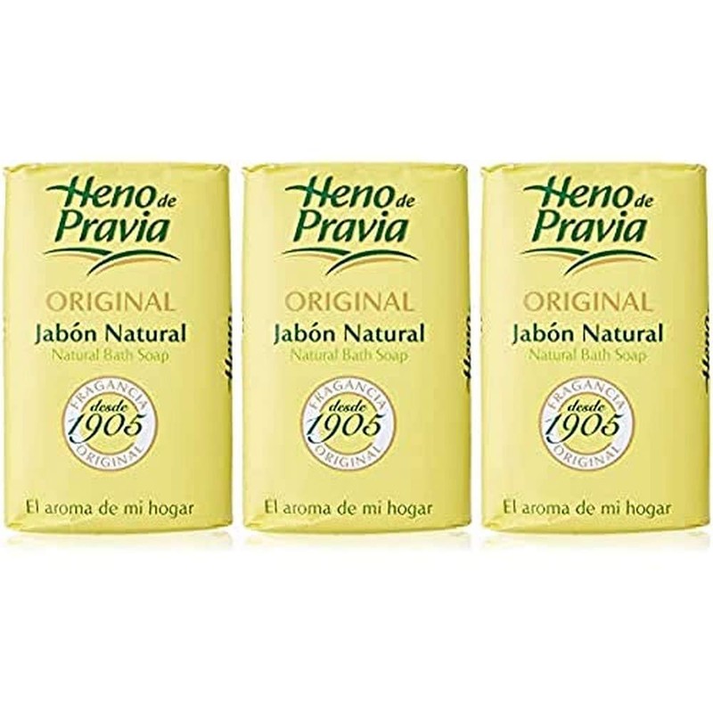 Heno de Pravia Jabón en Pastilla Paquete de 3 x