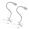 Bonlux E26 Clamp Lamp Fixture, Flexible Neck Clip Light Fixture