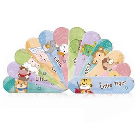 Pack of 120 Cartoon Children's Plasters, Waterproof Cute Cartoon Plasters, Hemostasis Stickers for Children (C)