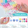 Cimeton 722 Pieces Candy Colour Star Beads Set Includes Heart